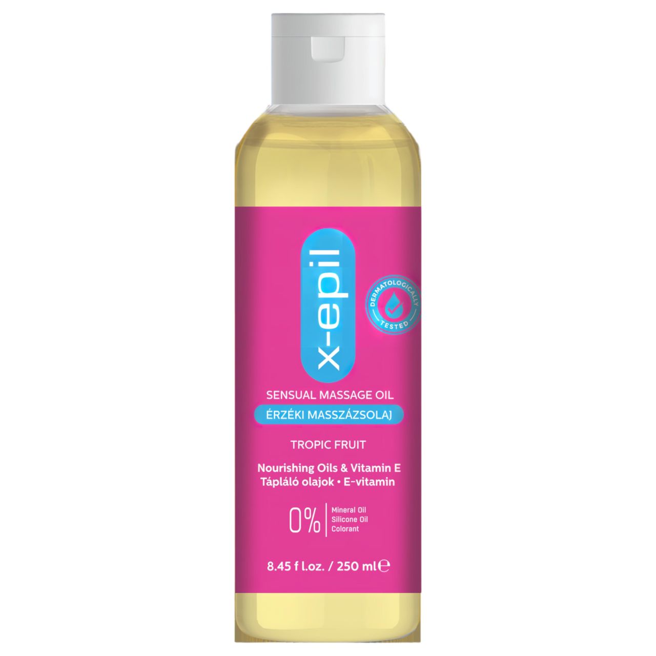 X-Epil Érzéki masszázsolaj trópusi illattal (250 ml) X-Epil Érzéki masszázsolaj trópusi illattal (250 ml)