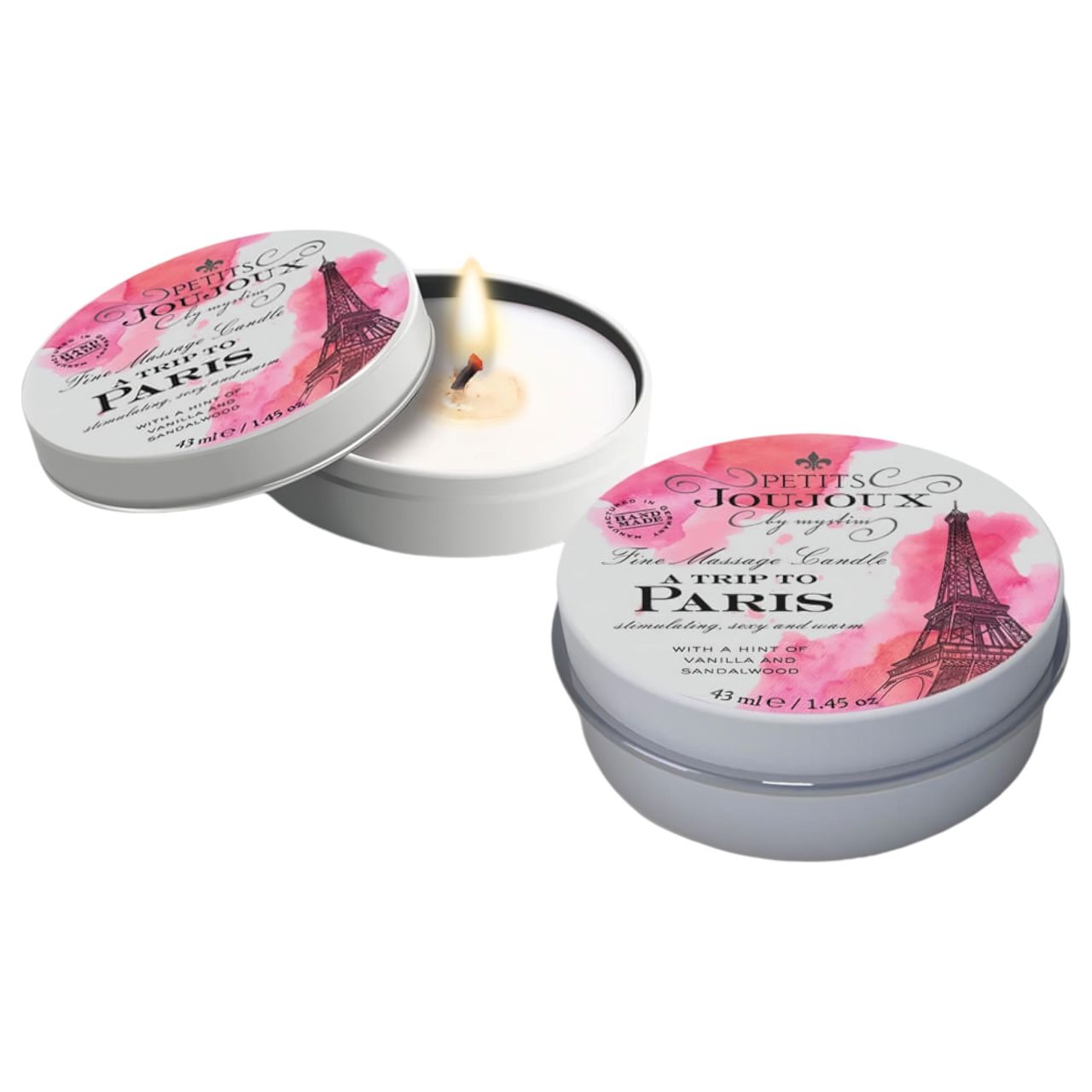 Petits Joujoux - erotikus masszázsgyertya vanília-szantálfa illattal (43 ml)