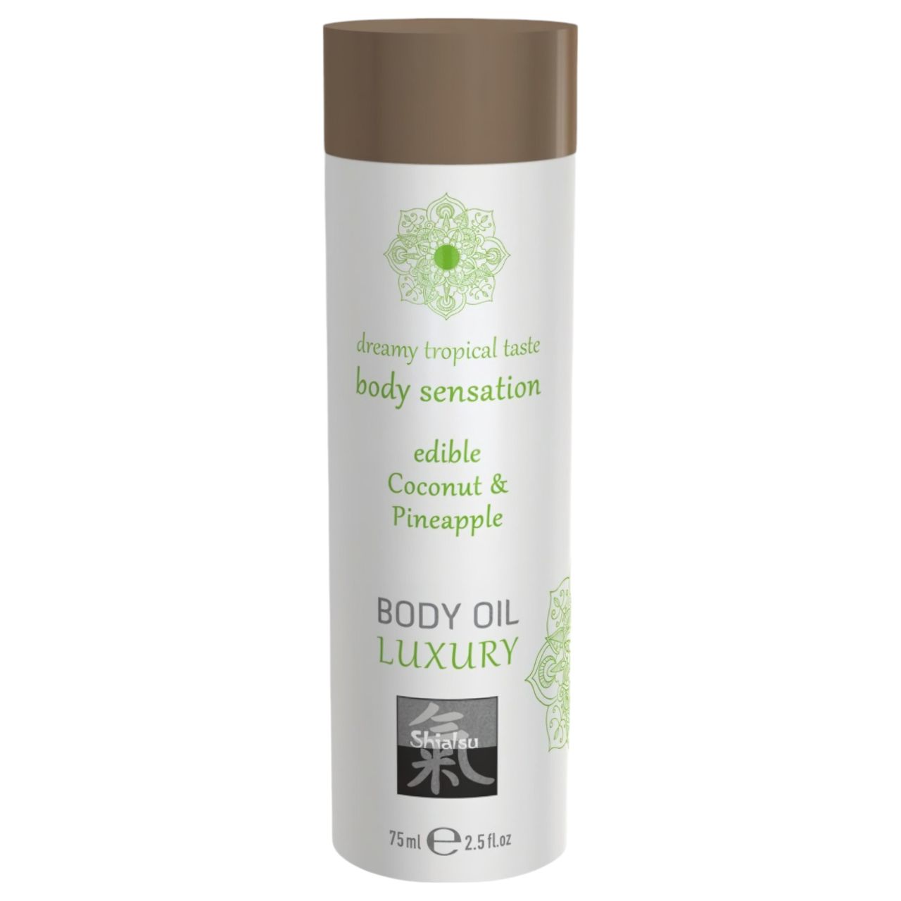 HOT Shiatsu Luxury - ehető masszázsolaj kókusz-ananász ízzel (75 ml)