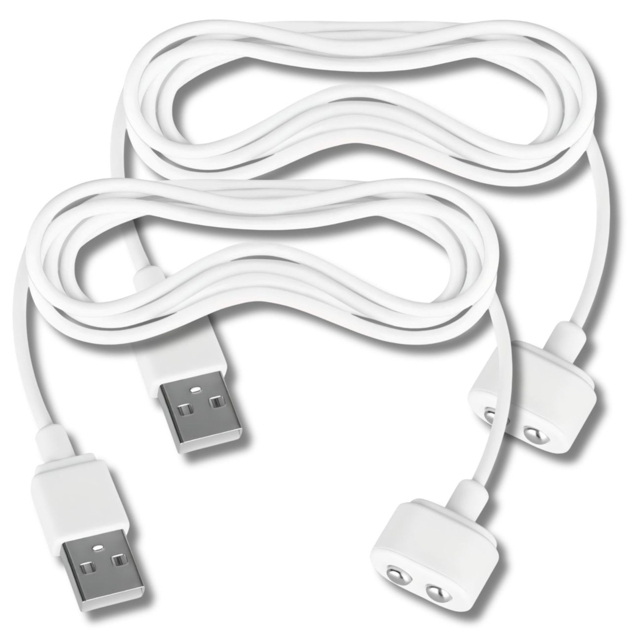 Satisfyer - mágneses USB töltőkábel - 2 db (fehér) Satisfyer - mágneses USB töltőkábel - 2 db (fehér)