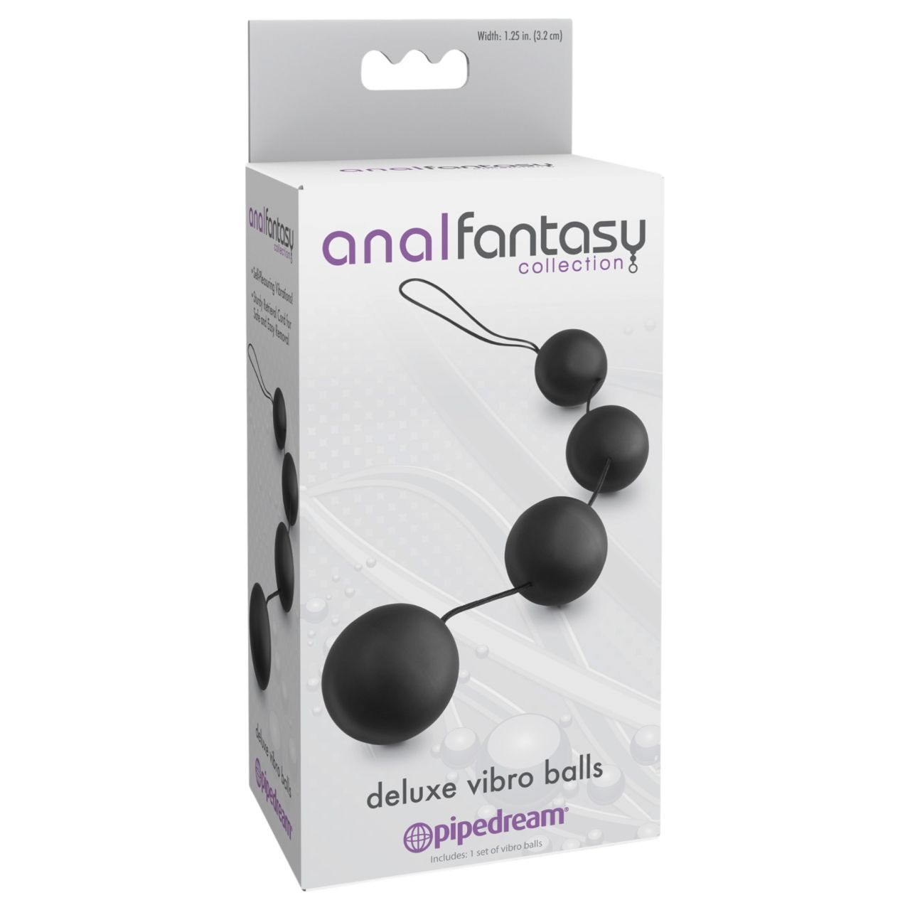Pipedream - Anal Fantasy - belső golyós anál gyöngysor (fekete)