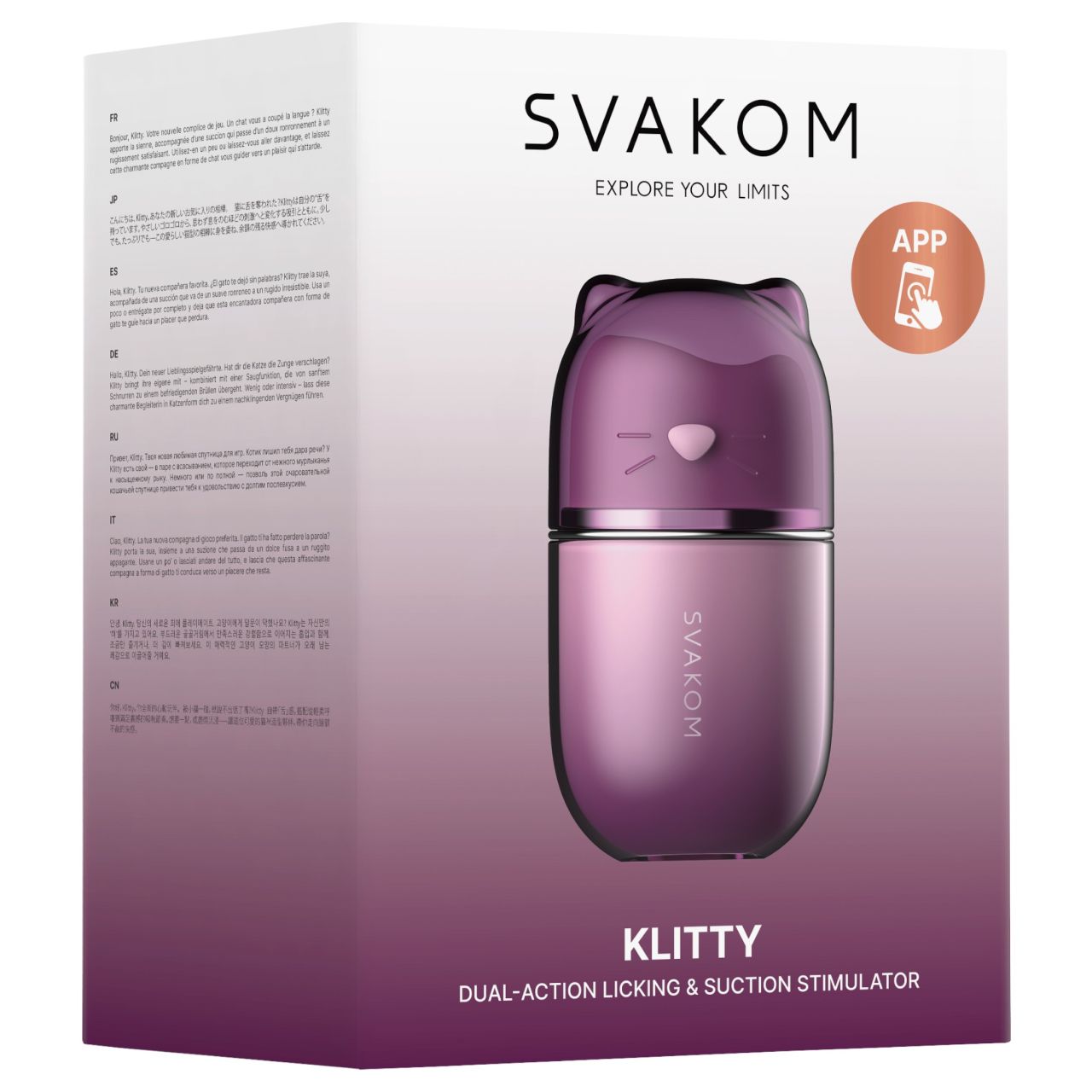 Svakom Klitty – App-vezérelt szívó- és nyaló klitorisz kényeztető