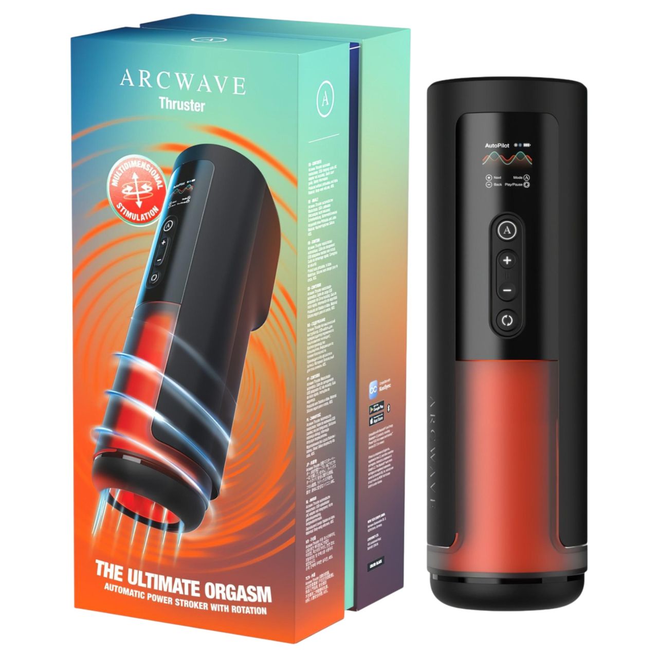 Arcwave Thruster - lökő és forgó automata maszturbátor (fekete) Arcwave Thruster - lökő és forgó automata maszturbátor (fekete)