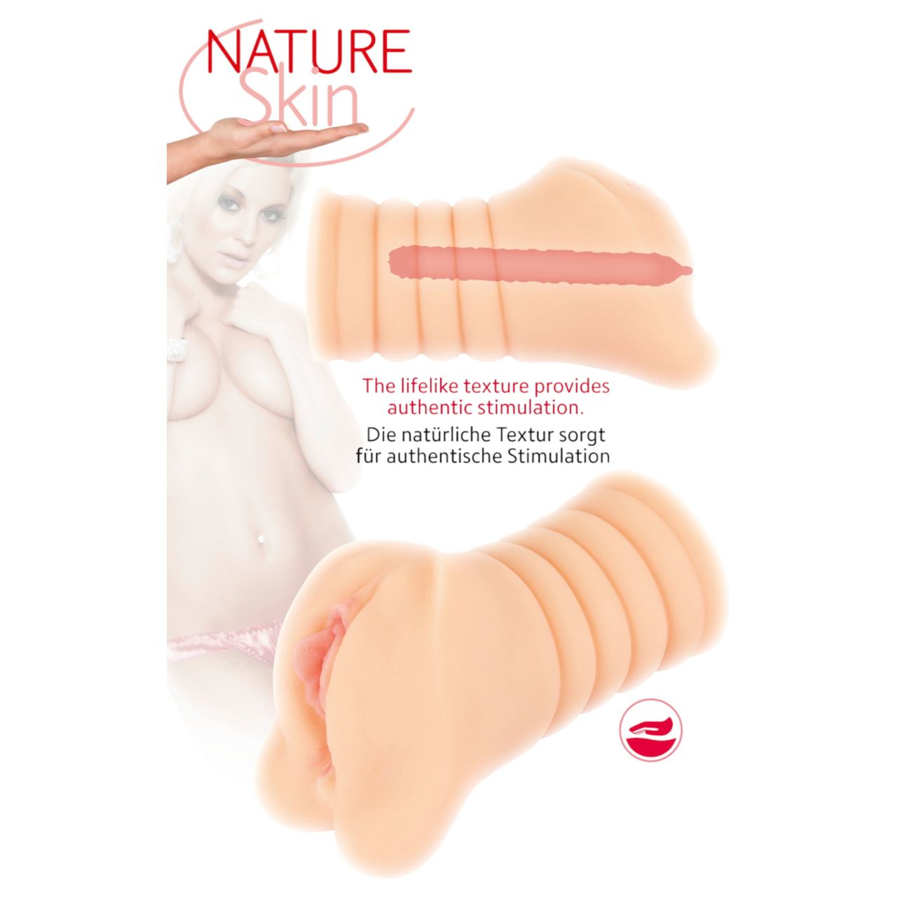 Nature Skin - realisztikus punci maszturbátor (testszínű)