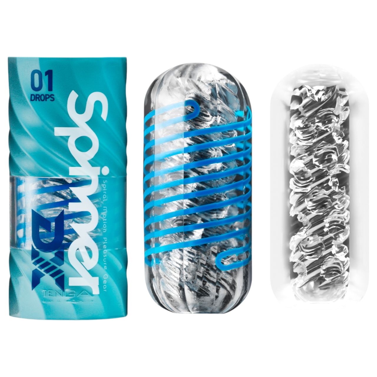 TENGA Spinner DX - maszturbátor férfiaknak (átlátszó)