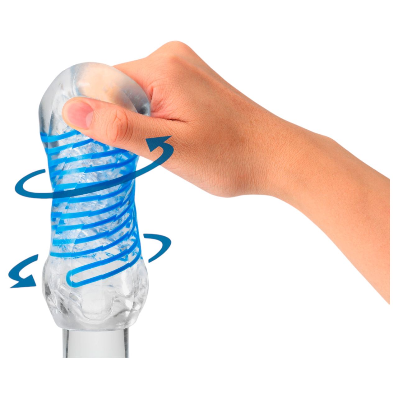 TENGA Spinner DX - maszturbátor férfiaknak (átlátszó)
