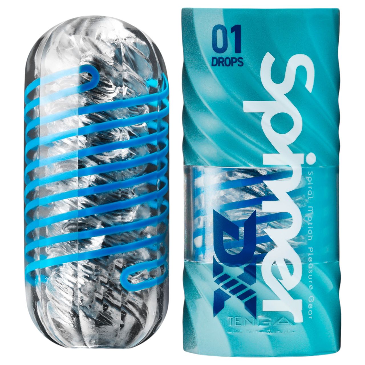 TENGA Spinner DX - maszturbátor férfiaknak (átlátszó)