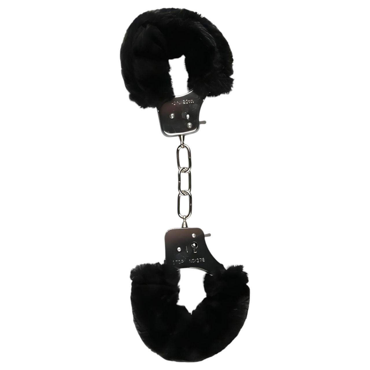 EasyToys - plüss bélésű csuklóbilincs pároknak (fekete)