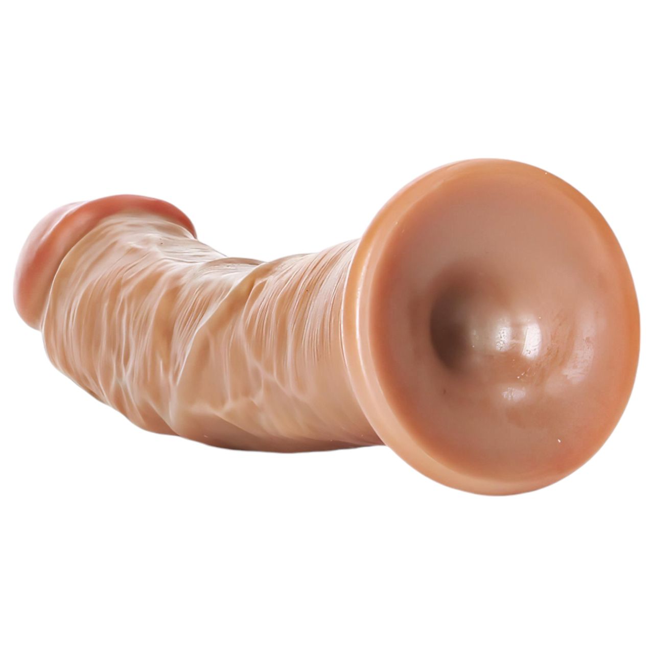 RealRock - realisztikus dildó - 15,5 cm (sötét testszínű) RealRock - realisztikus dildó - 15,5 cm (sötét testszínű)