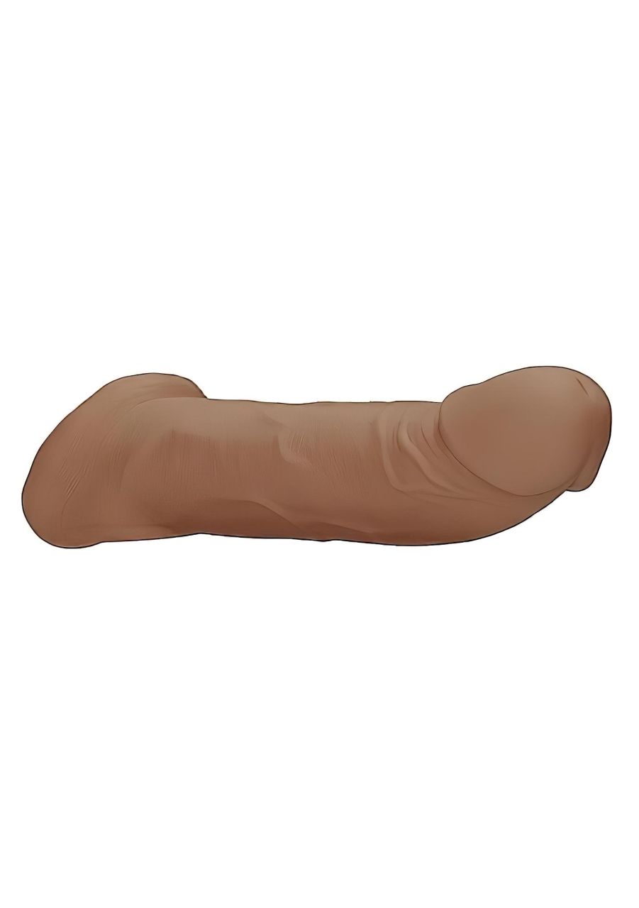 RealRock Penis Sleeve 9 - péniszköpeny (21,5 cm) - sötét natúr RealRock Penis Sleeve 9 - péniszköpeny (21,5 cm) - sötét natúr