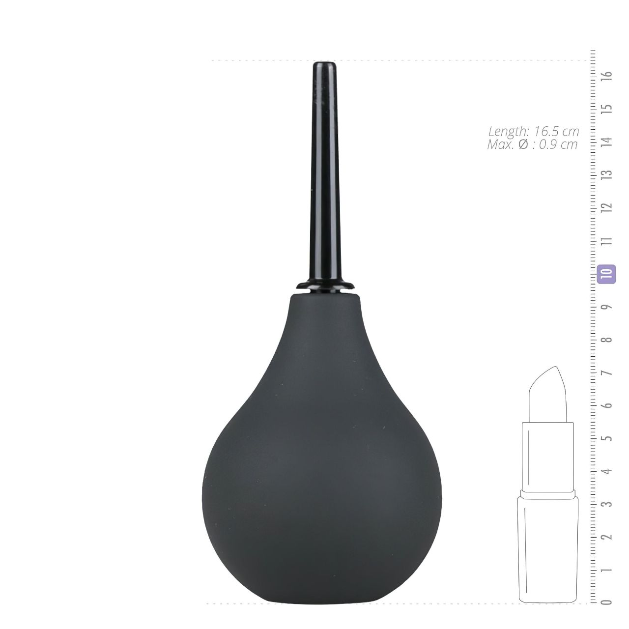 EasyToys - anál zuhany - nagy (fekete)