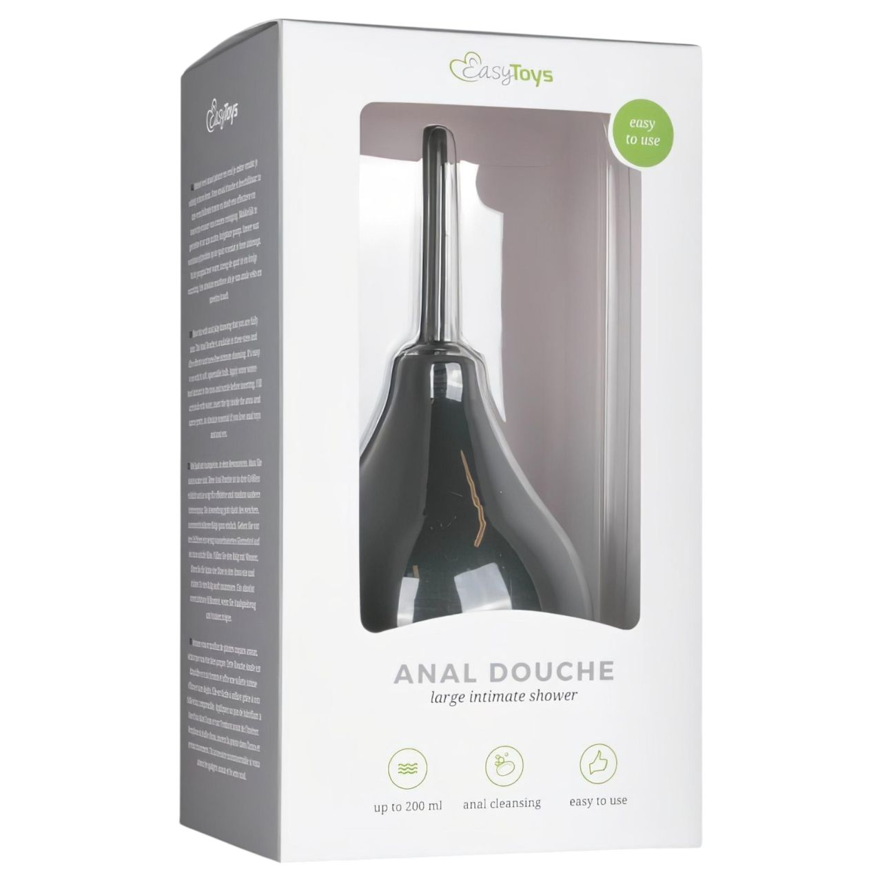 EasyToys - anál zuhany - nagy (fekete)