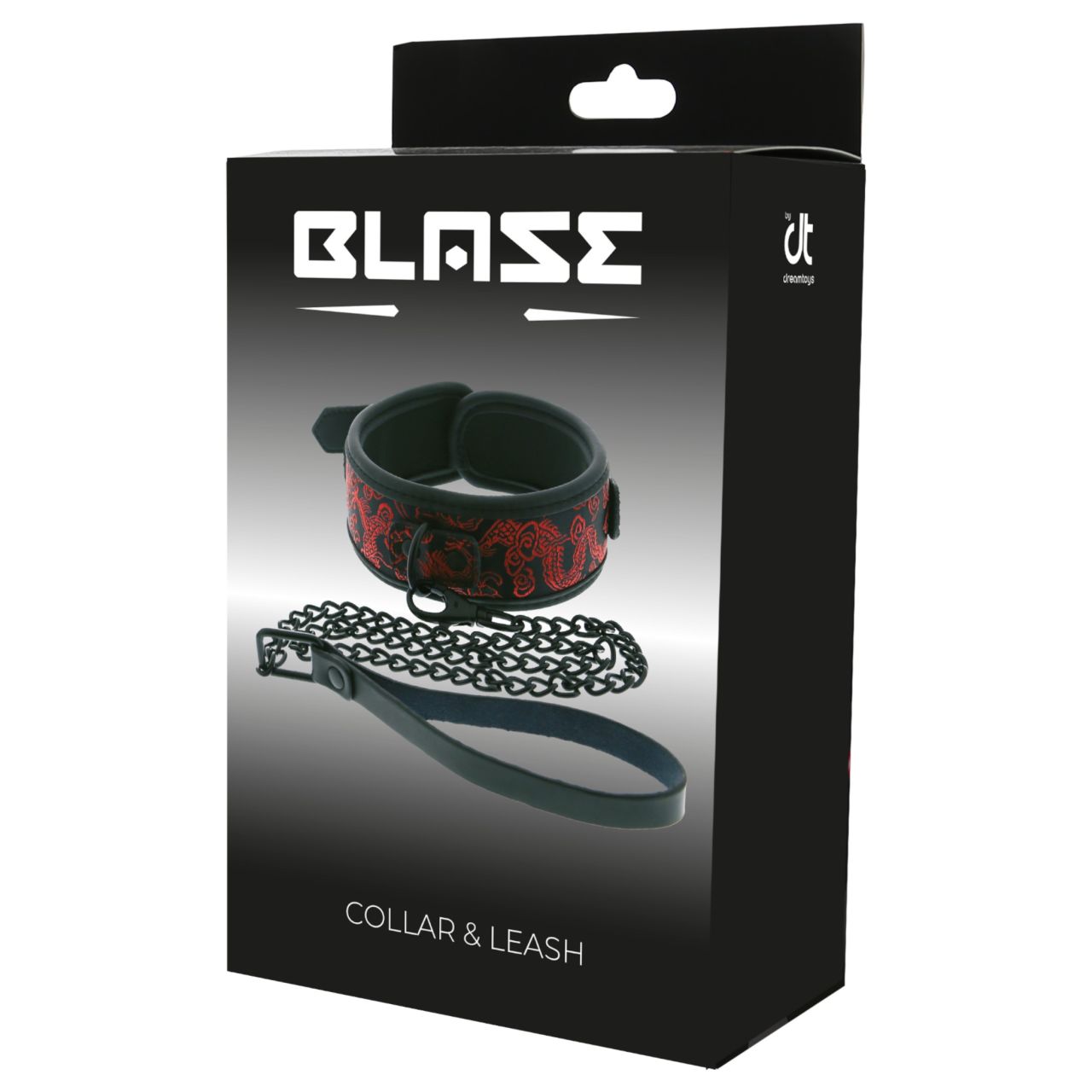 Dreamtoys Blaze - nyakörv és póráz szett (fekete)