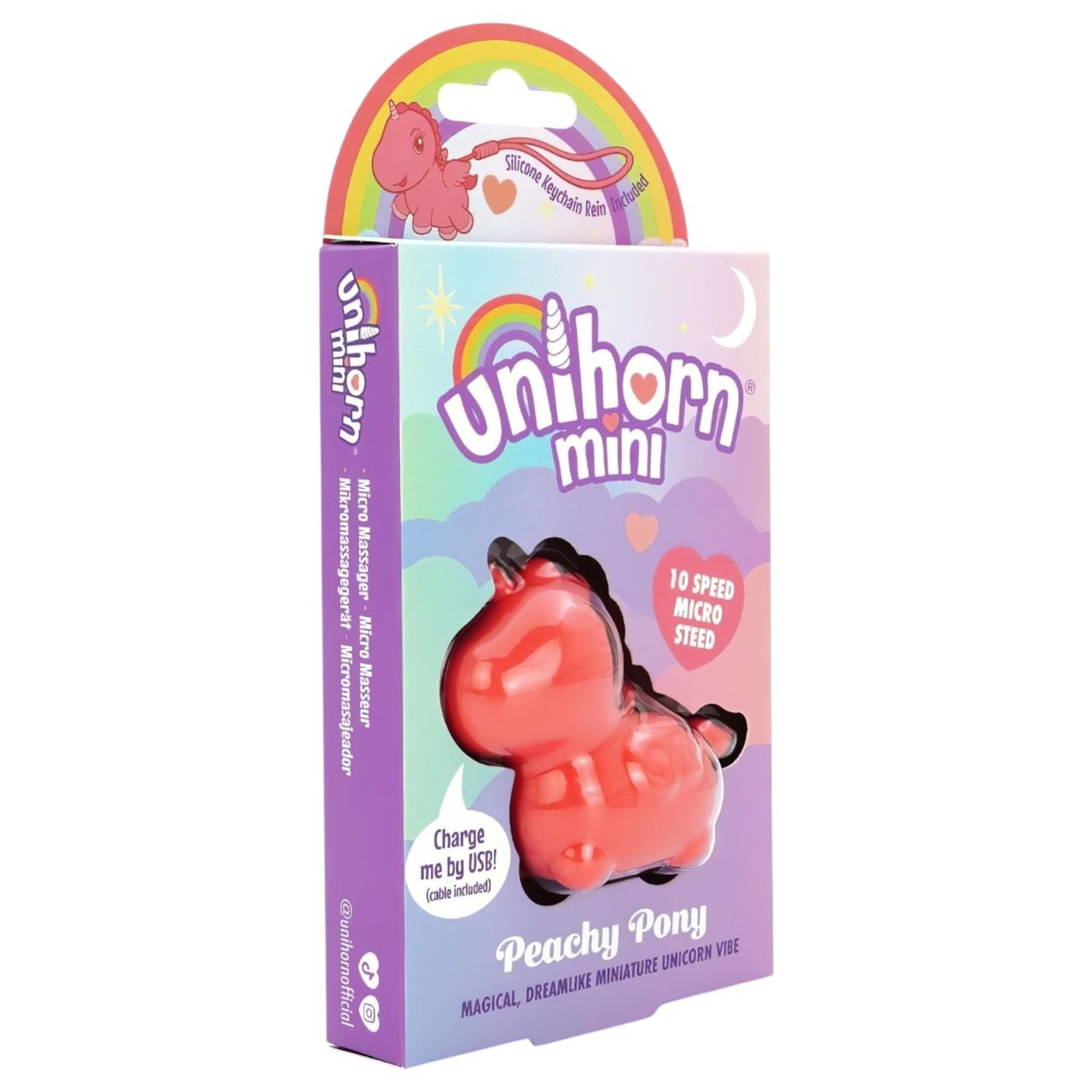Unihorn - Mini csiklóizgató vibrátor (barack)