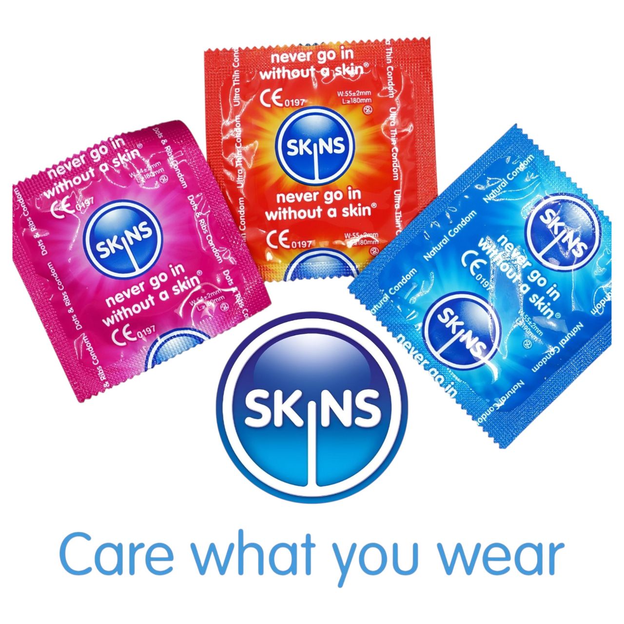 Skins - vegyes óvszer - pontozott, natural, extra vékony (4 db)