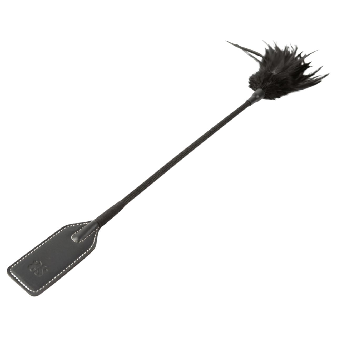 Sei Mio - paskoló és simogató korbács 2in1 (fekete)