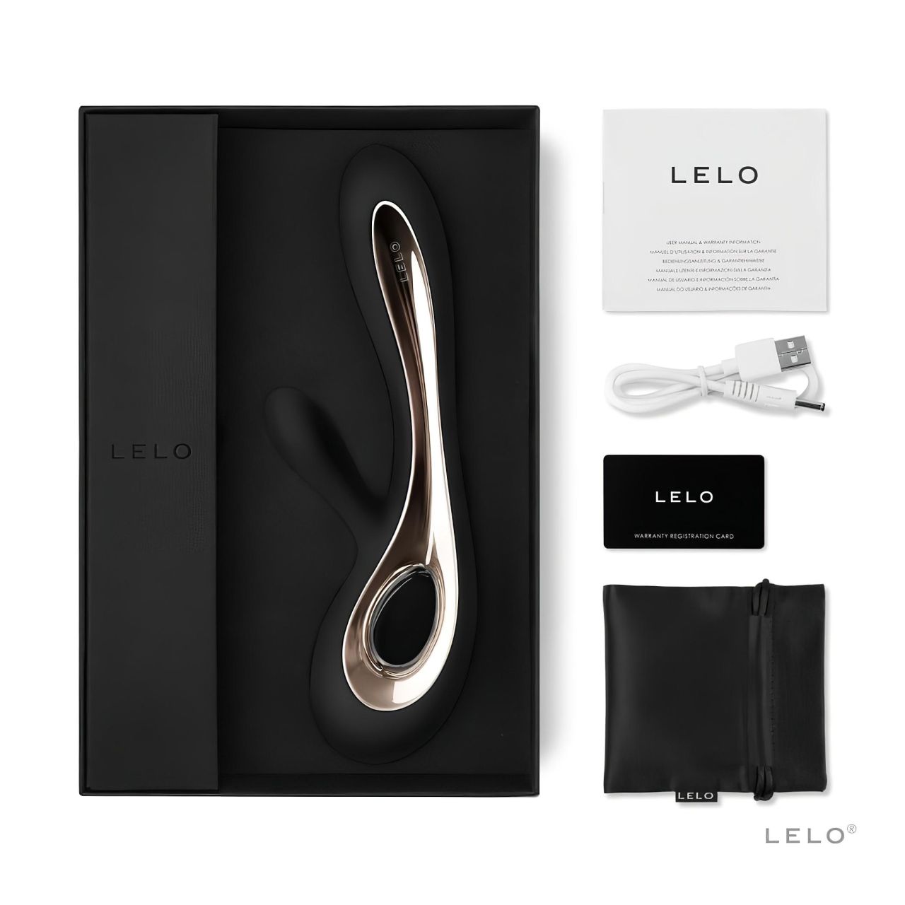 LELO Soraya 2 - akkus, vízálló, csiklókaros vibrátor (fekete) LELO Soraya 2 - akkus, vízálló, csiklókaros vibrátor (fekete)