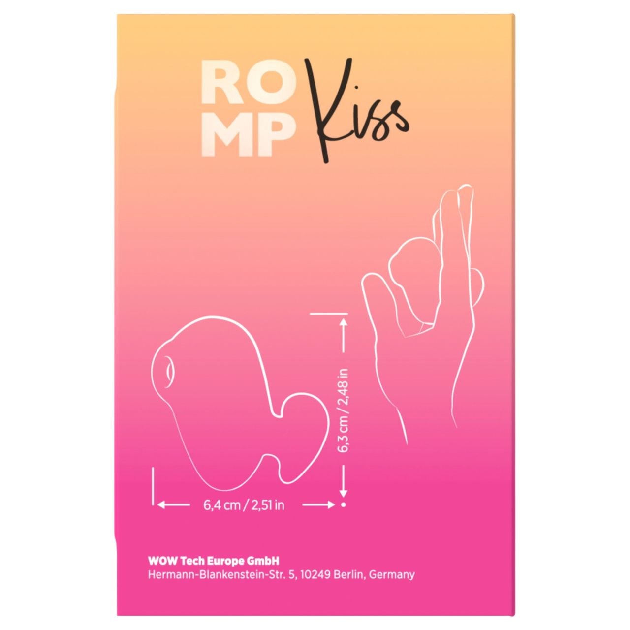 ROMP Kiss - léghullámos csiklóizgató (rózsaszín)