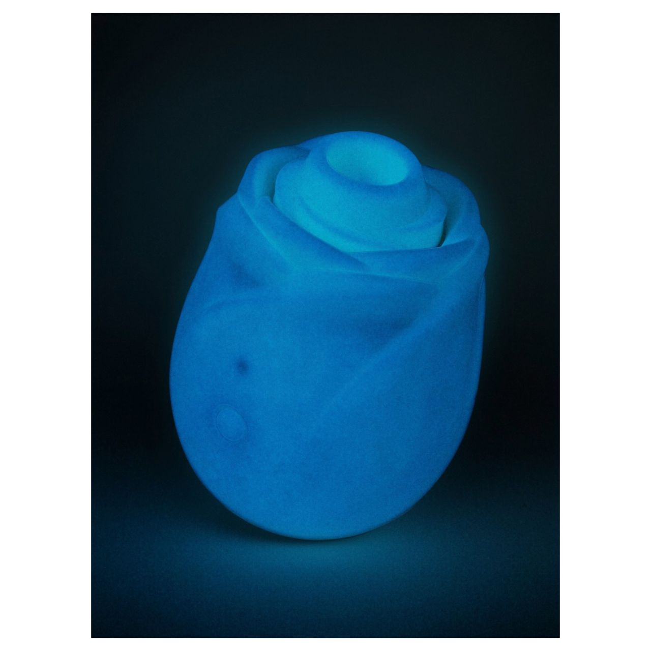 ROMP Rose Glow - léghullámos csiklóizgató (kék)