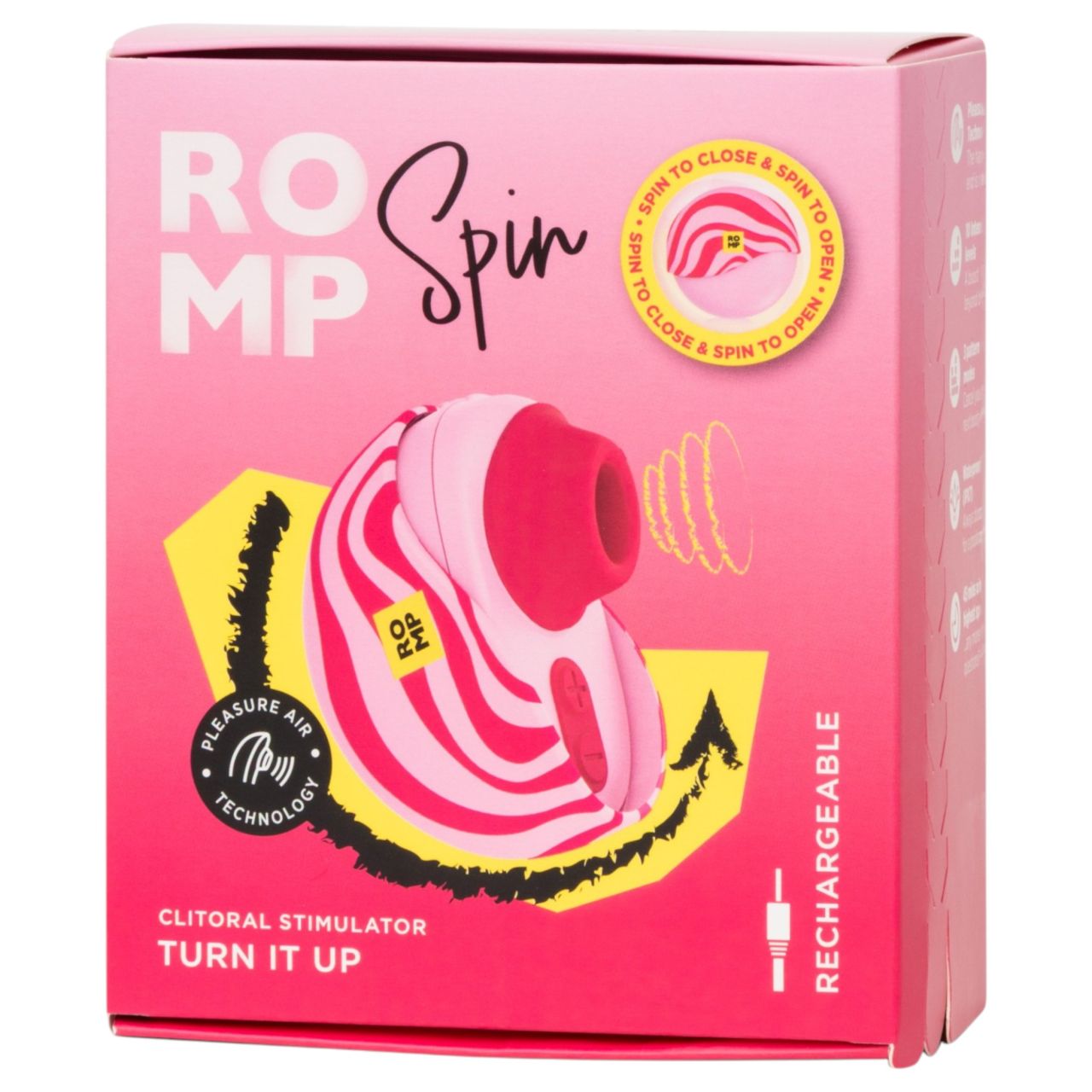 ROMP Spin - léghullámos csiklóizgató (rózsaszín)