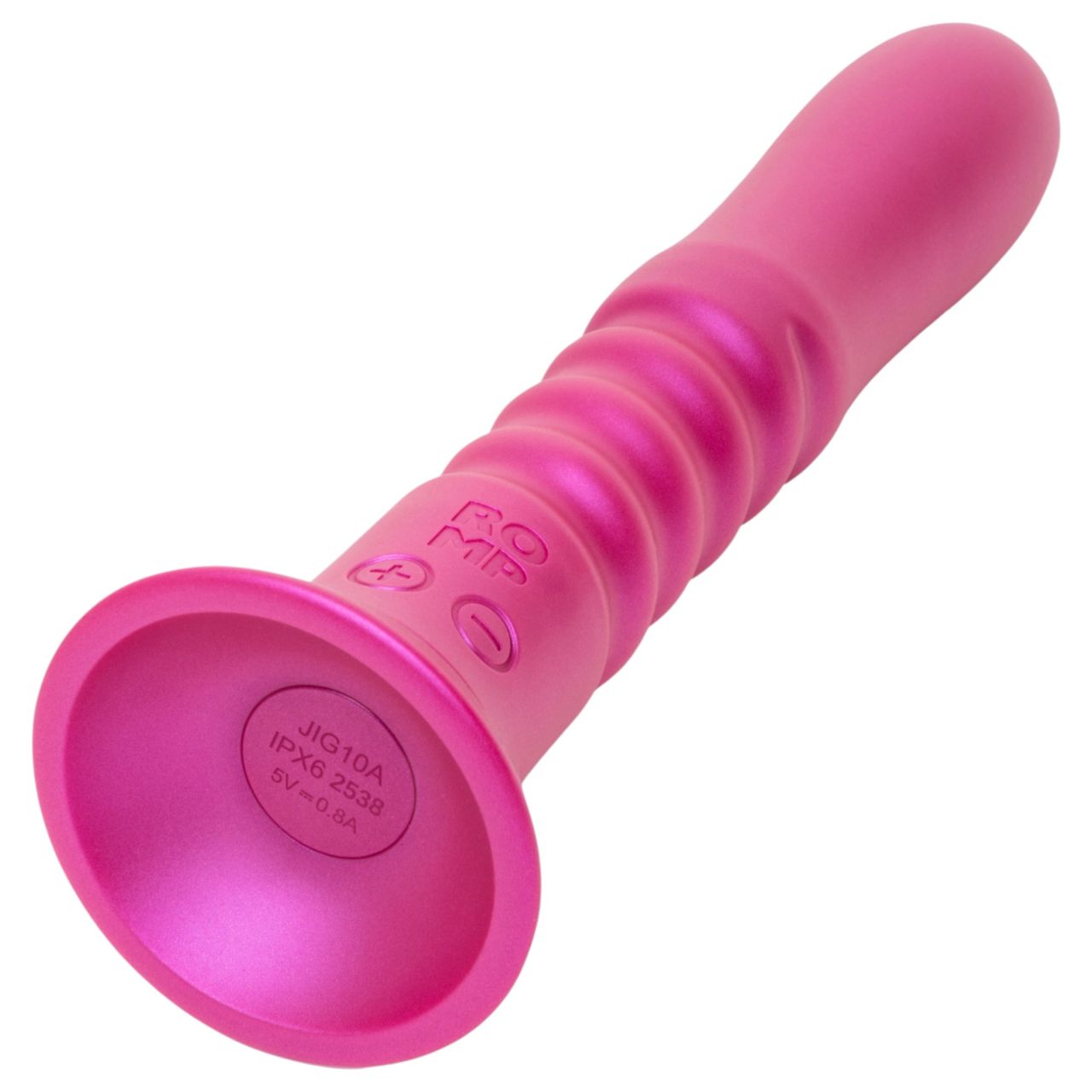 ROMP Jiggle - lökő vibrátor tapadókoronggal (rózsaszín) ROMP Jiggle - lökő vibrátor tapadókoronggal (rózsaszín)