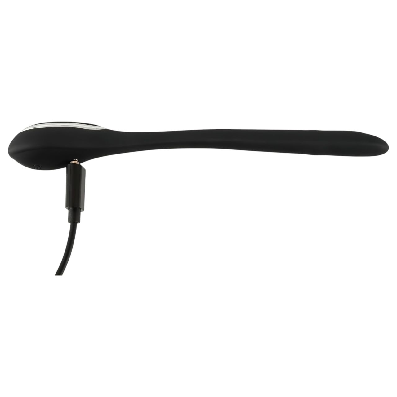 Penis Plug Dilator - akkus, vibrációs dilátor (1 cm, fekete)