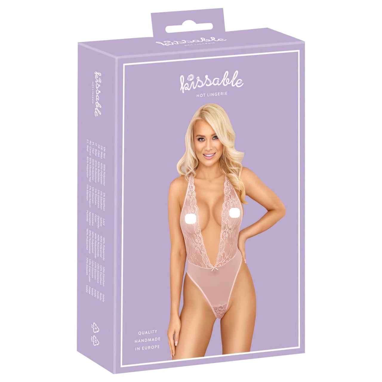 / Kissable - csipke body (pink)