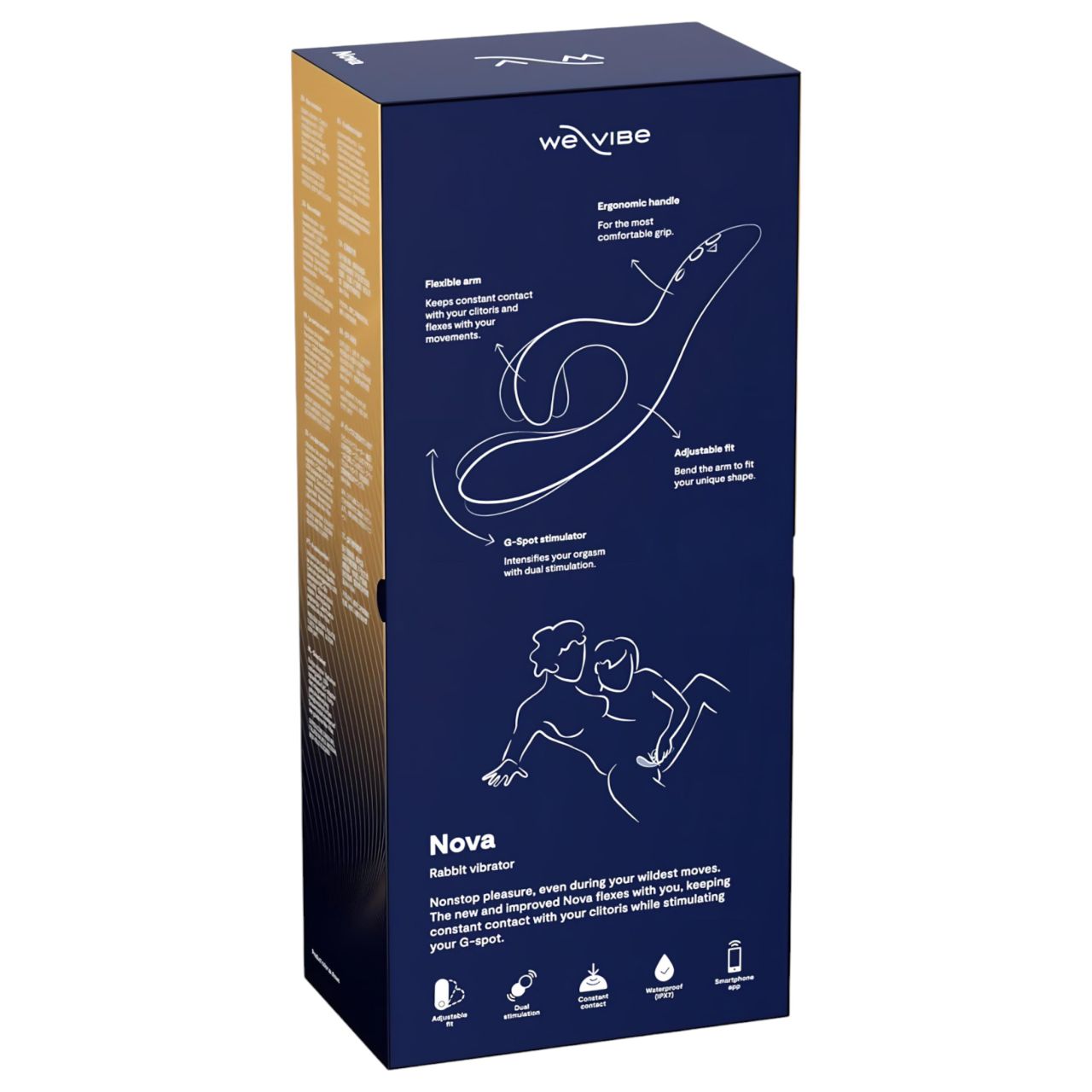 We-Vibe Nova 2 - App-vezérelt flexibilis csiklókaros vibrátor (kék)