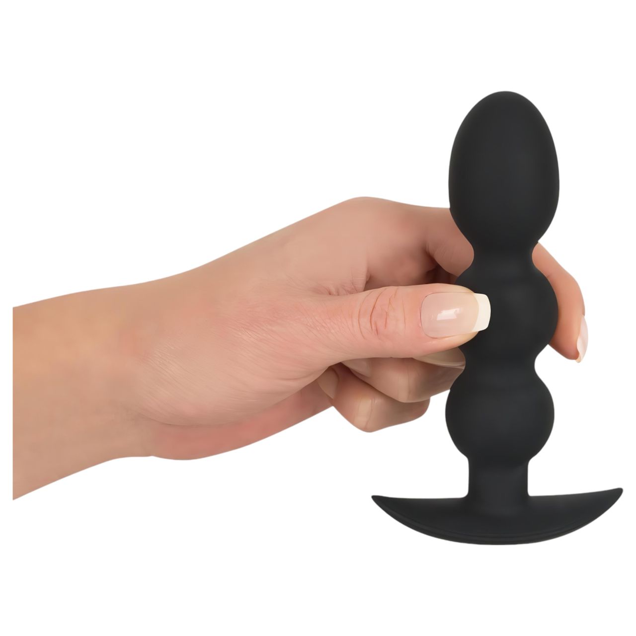 Black Velvets Heavy - 145 g-os gömbös anál plug (fekete)