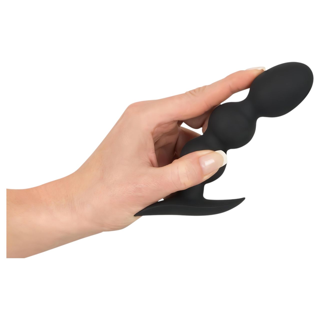 Black Velvets Heavy - 145 g-os gömbös anál plug (fekete)