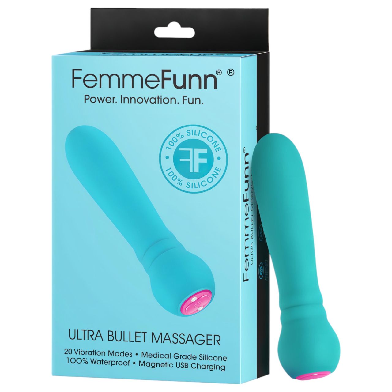 FemmeFunn Ultra Bullet - akkus mini rúdvibrátor (türkiz)