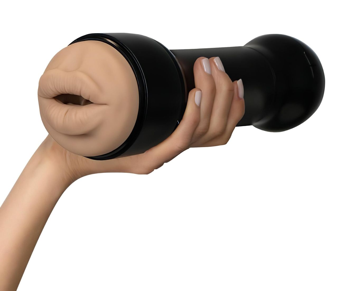 Kiiroo PowerBlow + Victoria June száj maszturbátor férfiaknak (fekete)