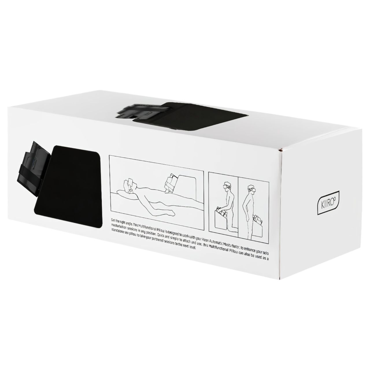 Kiiroo Keon - párna és maszturbátor tartó férfiaknak (fekete)