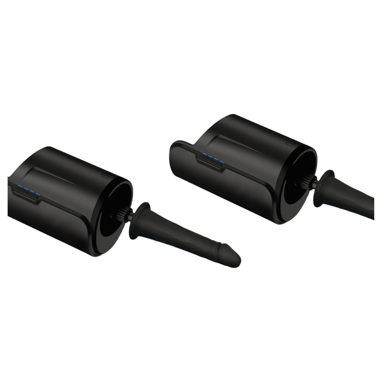 Kiiroo élethű vákuum dildó - 19 cm (fekete)