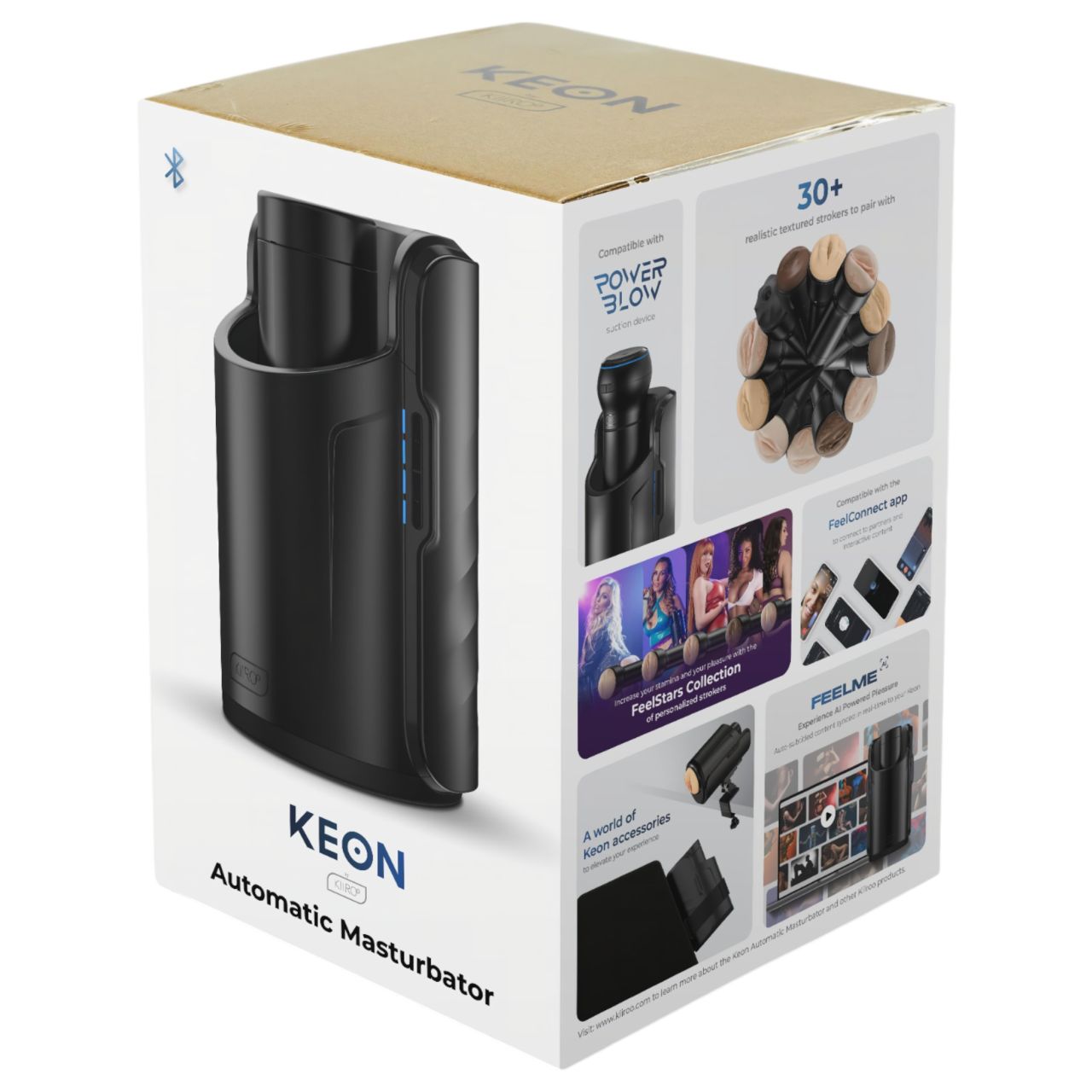 Kiiroo Keon Automatic - Interaktív maszturbátor, férfiaknak (fekete)