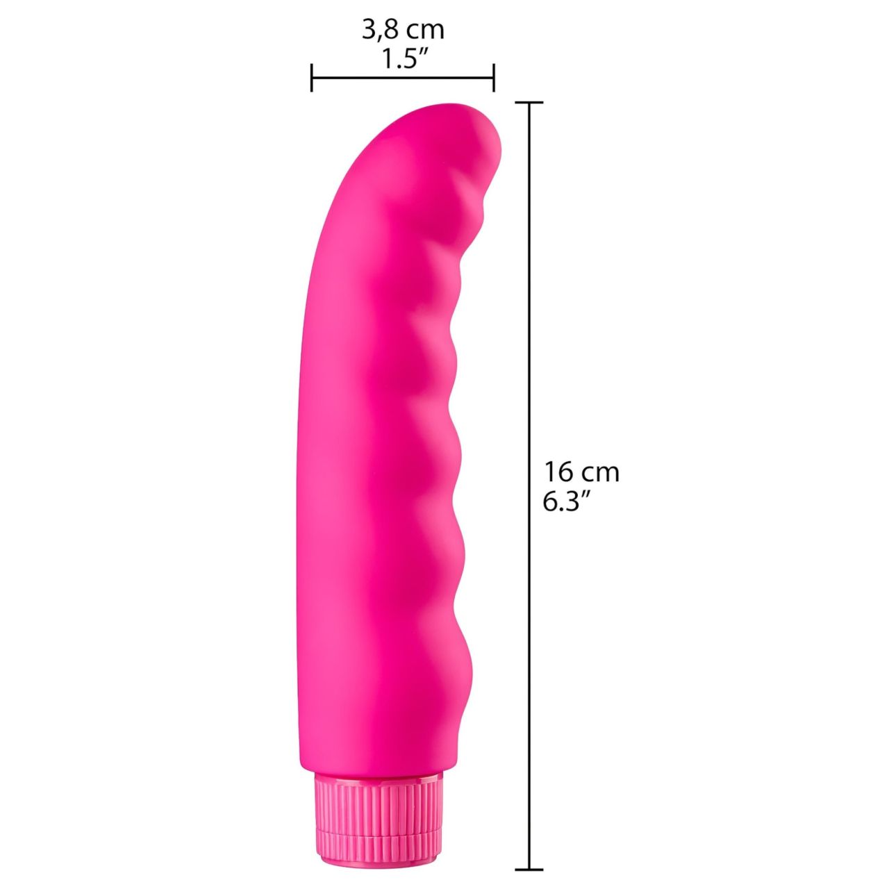Baseks - hullámos vibrátor (rózsaszín) - 16 cm Baseks - hullámos vibrátor (rózsaszín) - 16 cm