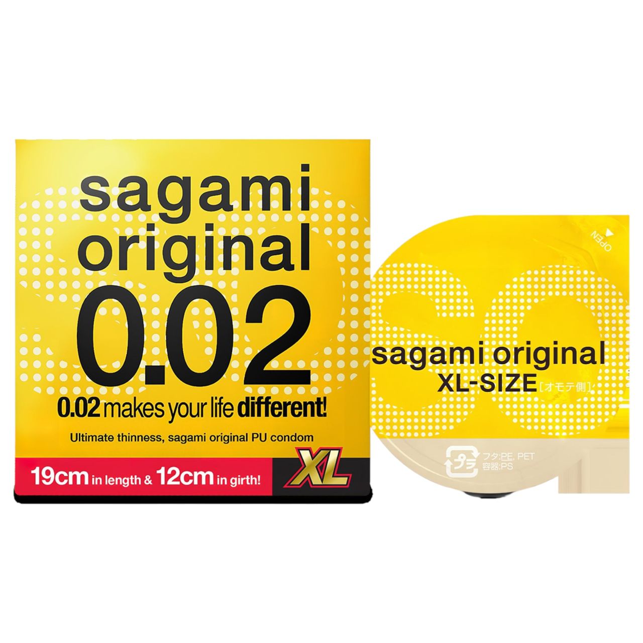 Sagami Original 0,02 XL - óvszer - 61 mm (1 db)
