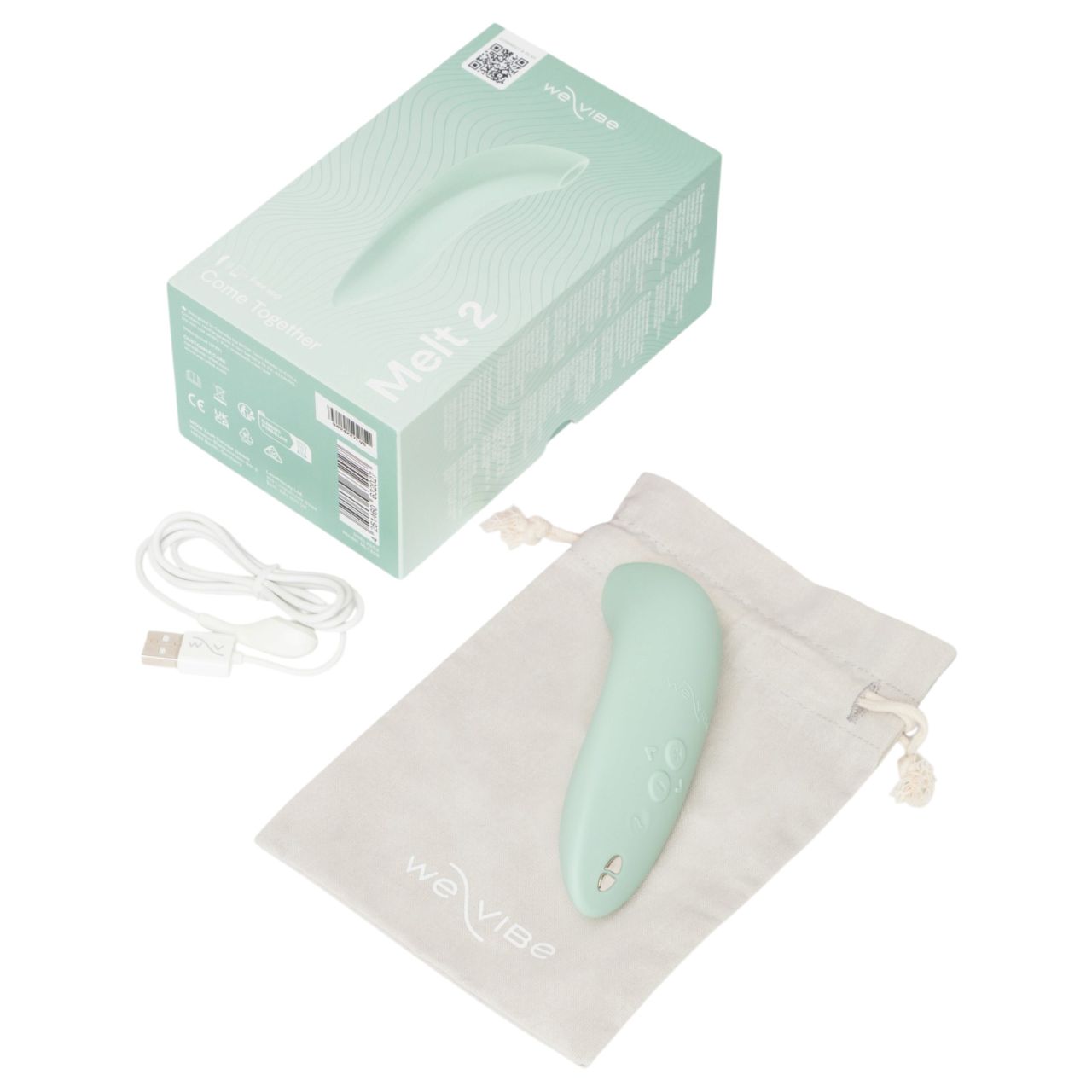 We-Vibe Melt 2 - App-vezérelt léghullámos csiklóizgató (türkiz)