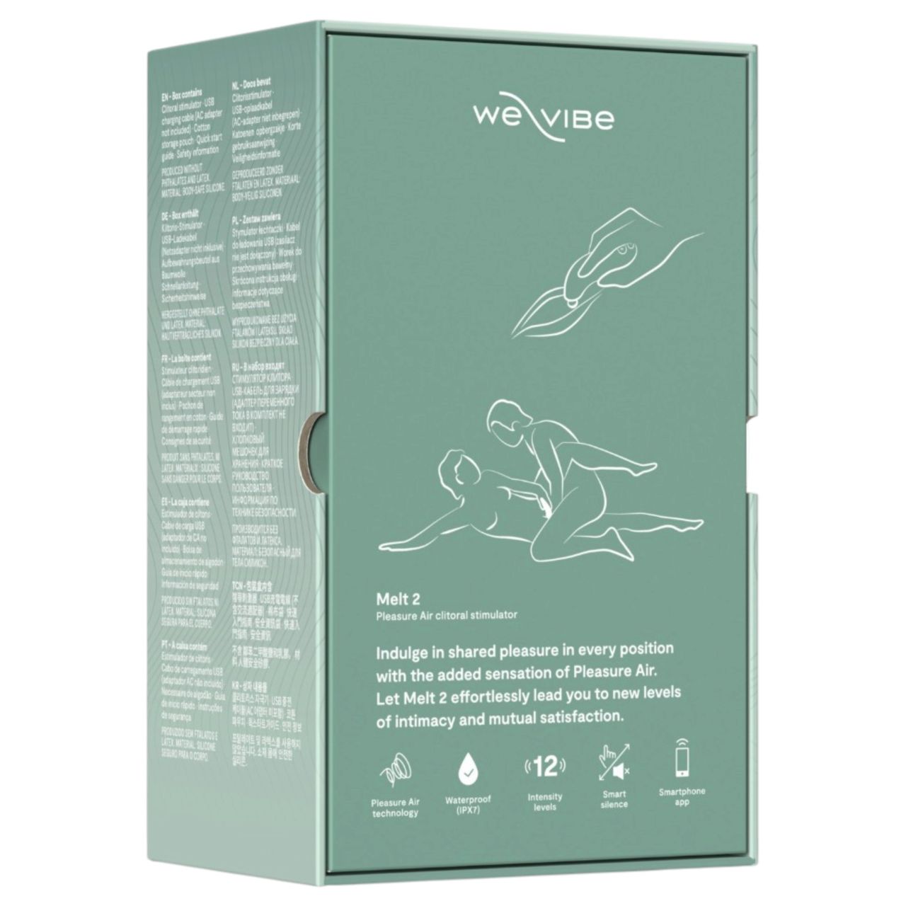 We-Vibe Melt 2 - App-vezérelt léghullámos csiklóizgató (türkiz)