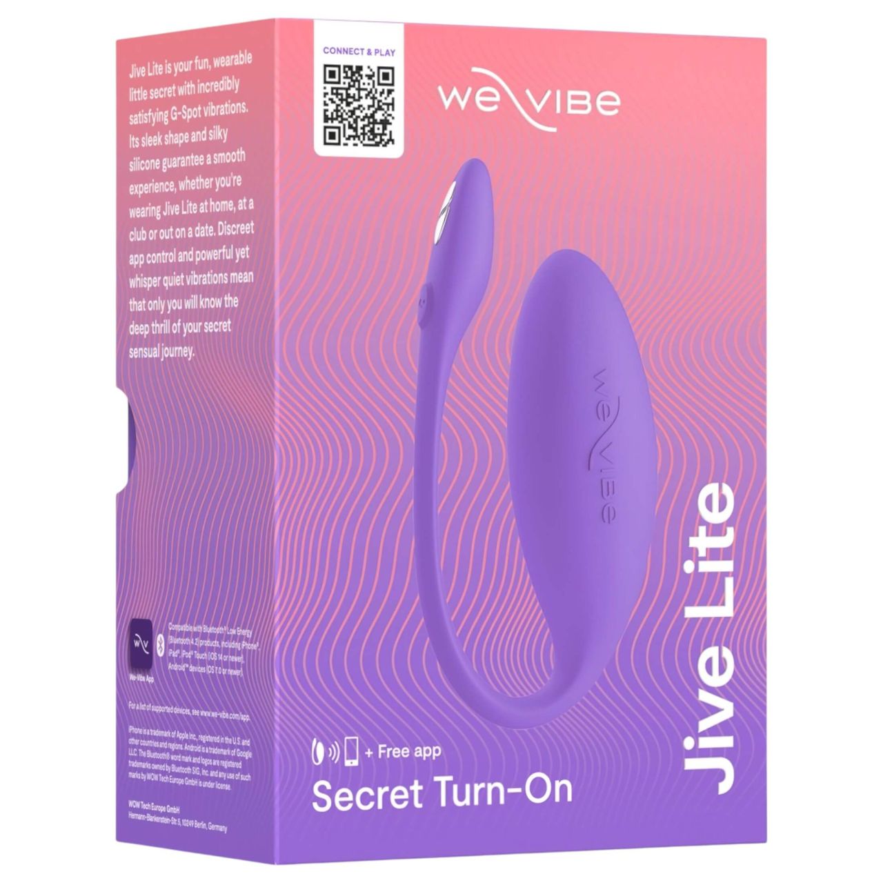 We-Vibe Jive Lite - hordható App-vezérelt vibrációs tojás (lila)