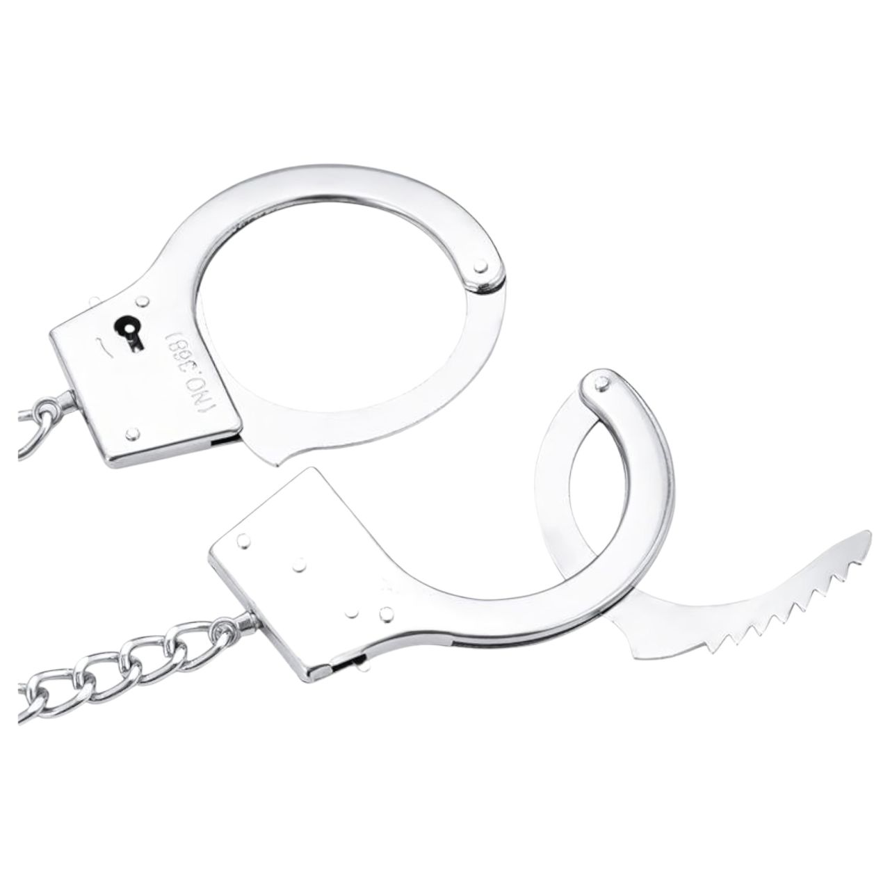 LateToBed BDSM - bilincsek anál pluggal (ezüst) LateToBed BDSM - bilincsek anál pluggal (ezüst)