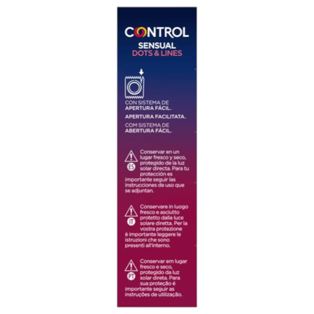 Control - bordázott, pontozott óvszer (12 db)