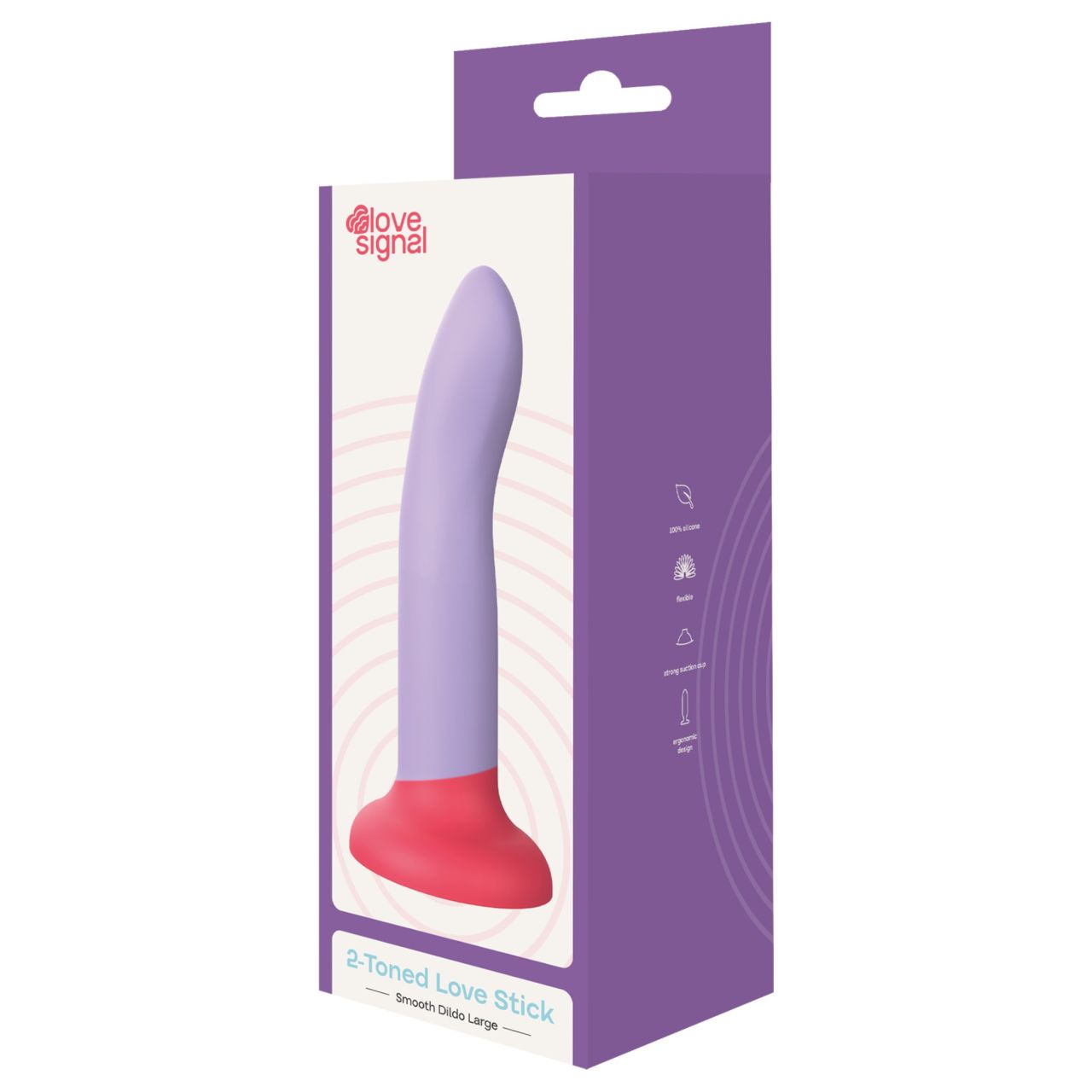 Dreamtoys Love Signal - kétszínű szilikon dildó nagy (lila) Dreamtoys Love Signal - kétszínű szilikon dildó nagy (lila)
