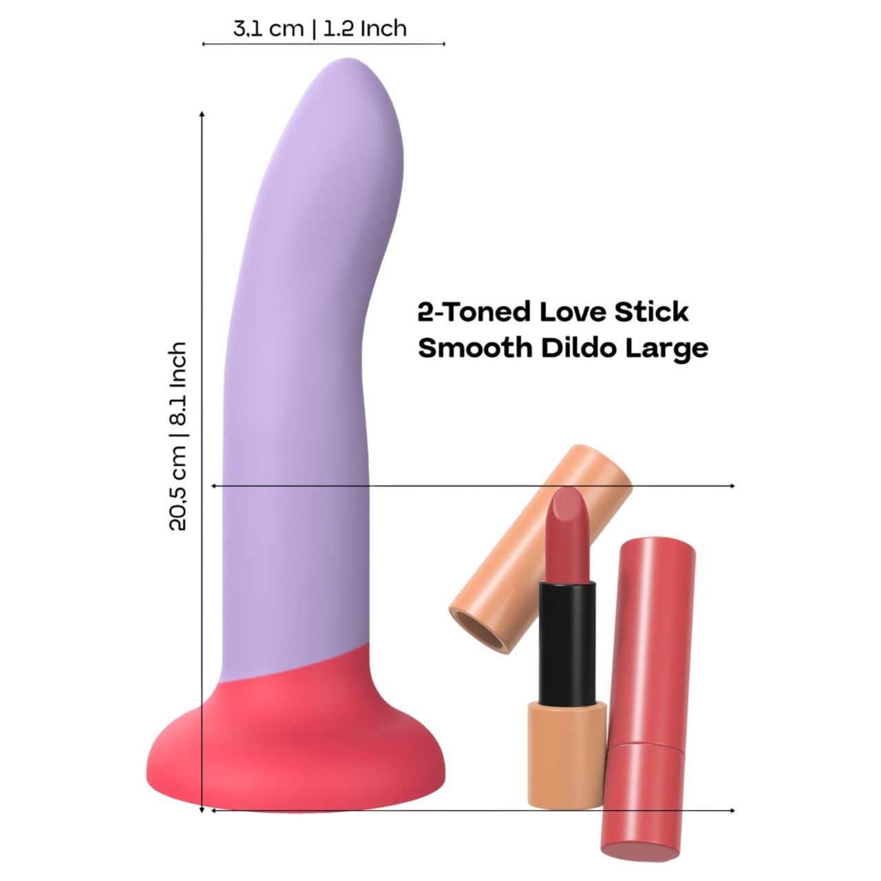 Dreamtoys Love Signal - kétszínű szilikon dildó nagy (lila) Dreamtoys Love Signal - kétszínű szilikon dildó nagy (lila)