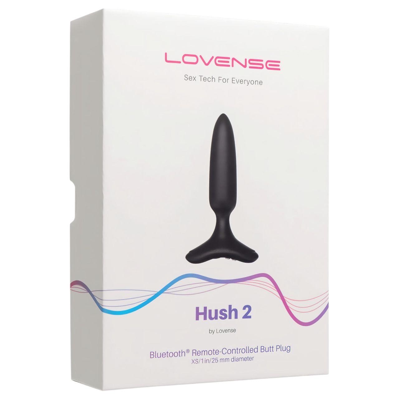 LOVENSE Hush 2 XS - akkus kis anál vibrátor (25 mm, fekete)