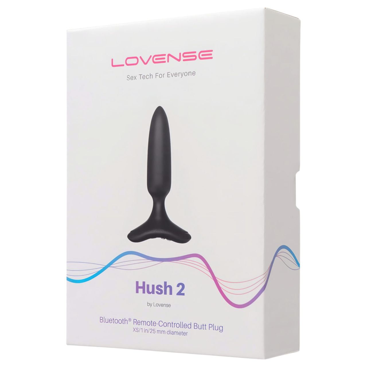 LOVENSE Hush 2 XS - akkus kis anál vibrátor (25 mm, fekete)