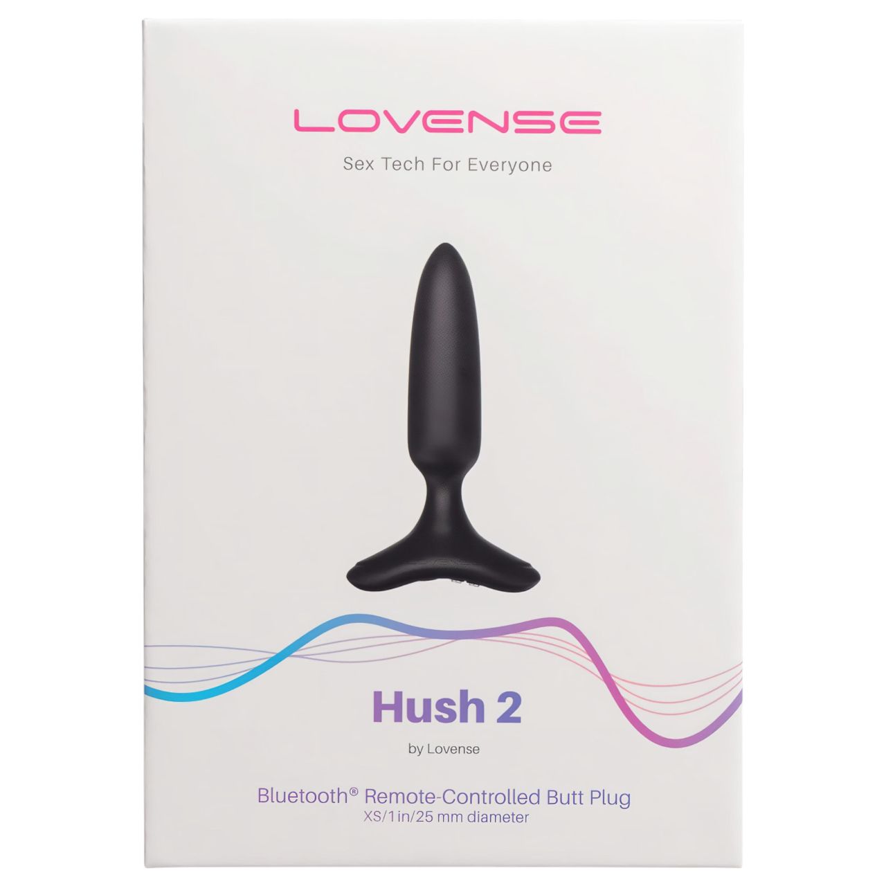LOVENSE Hush 2 XS - akkus kis anál vibrátor (25 mm, fekete)