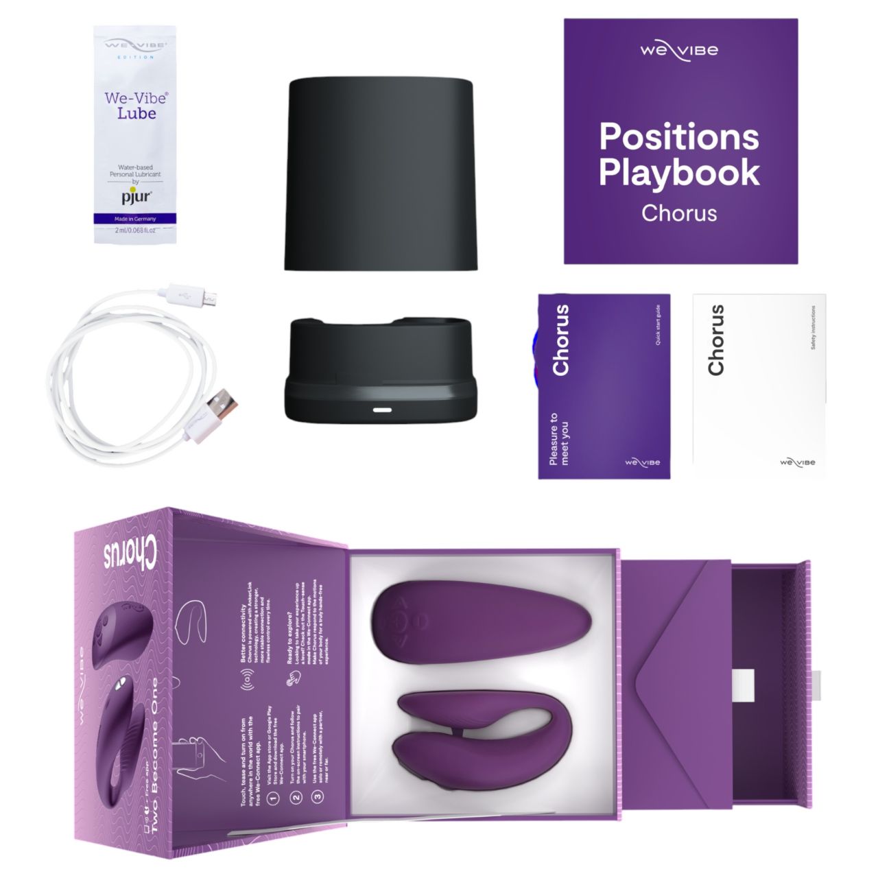 / We-Vibe Chorus - App-vezérelt párvibrátor (lila)