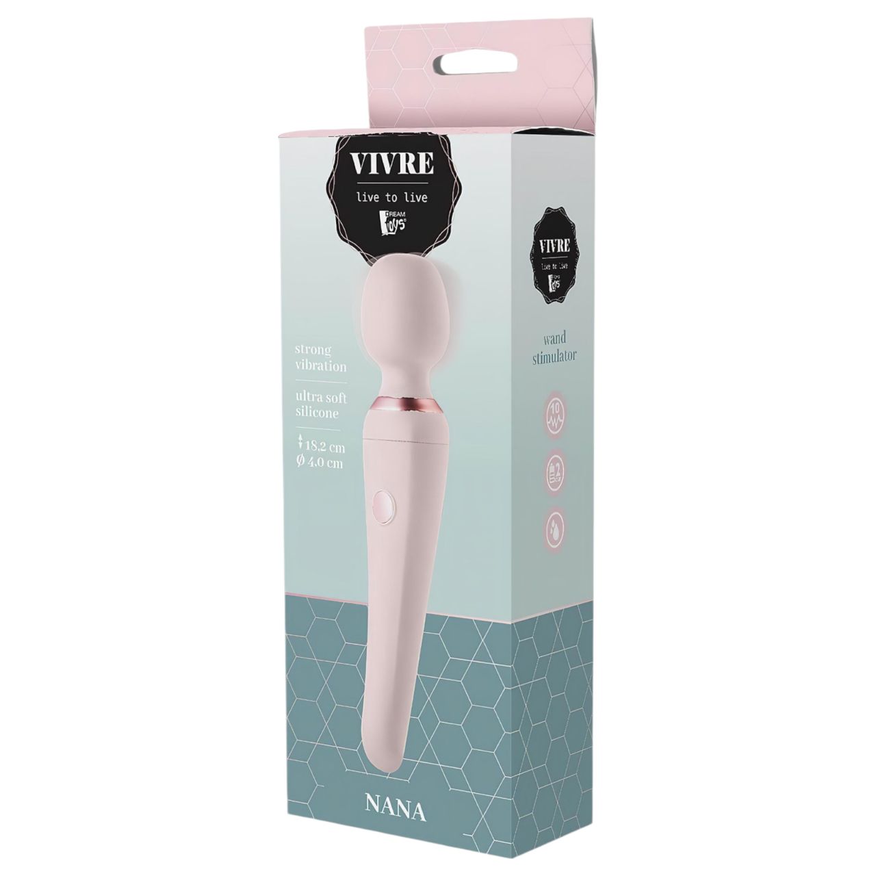 Vivre Nana - akkus masszírozó wand vibrátor (pink)