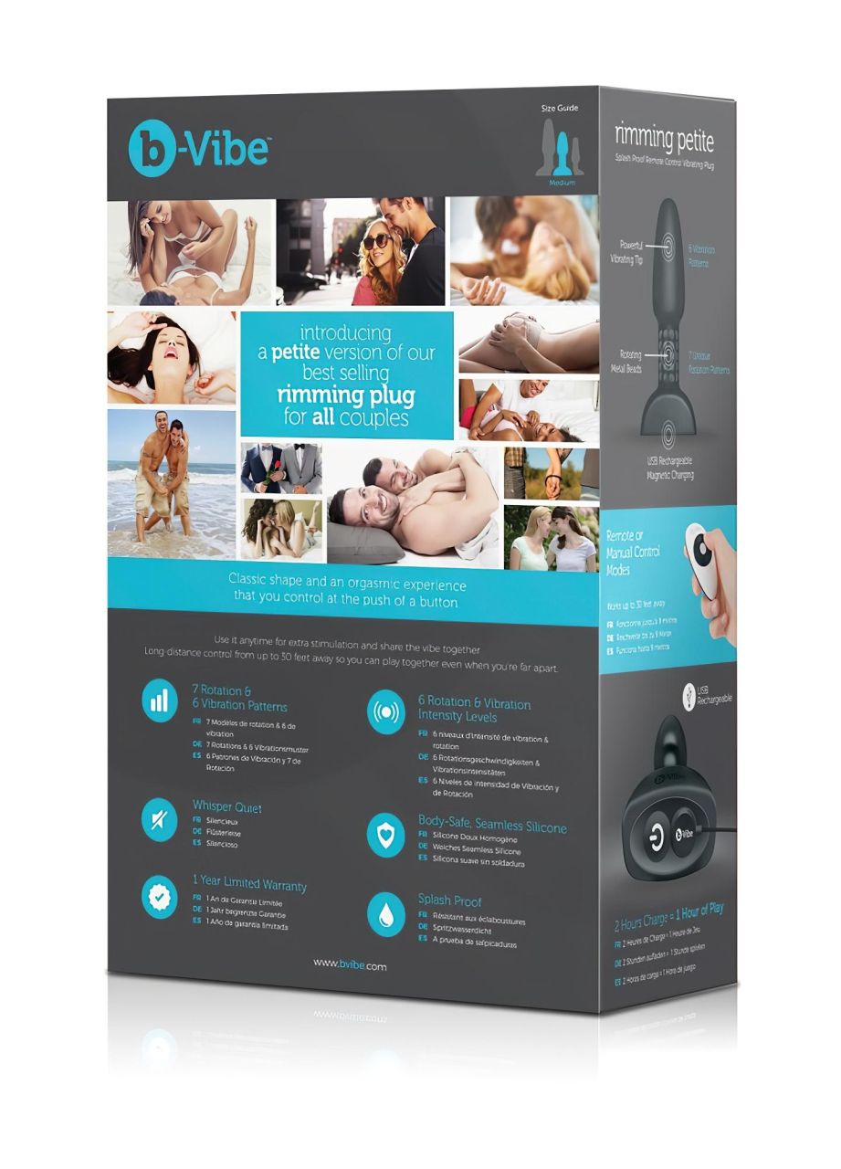 b-Vibe Rimming - forgó gyöngyös anál vibrátor (fekete) b-Vibe Rimming - forgó gyöngyös anál vibrátor (fekete)
